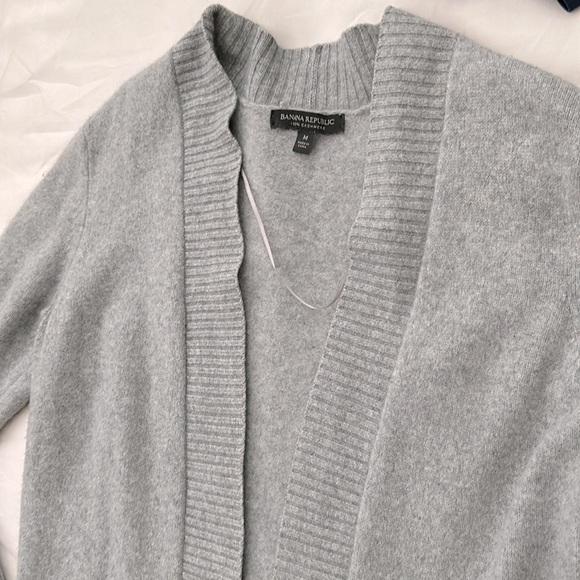 BANANA REPUBLIC 100% Cashmere long cardigan size M - Picture 3 of 6